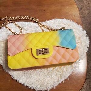 Tie dye palette tie dye cross body  jelly bag well made